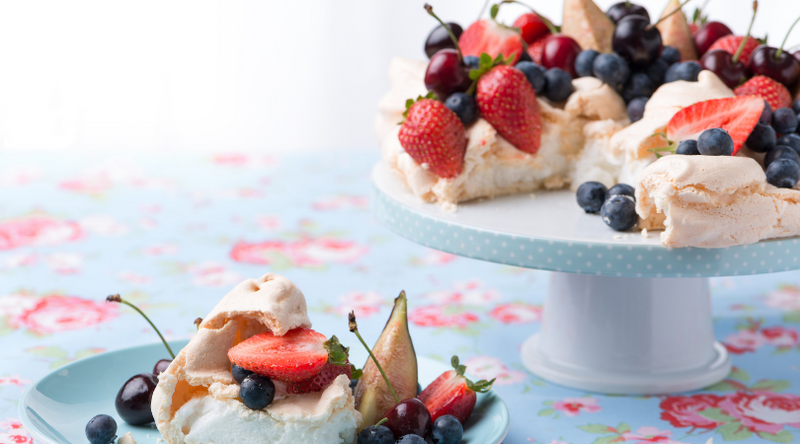Pavlova with Davidson Plum Power