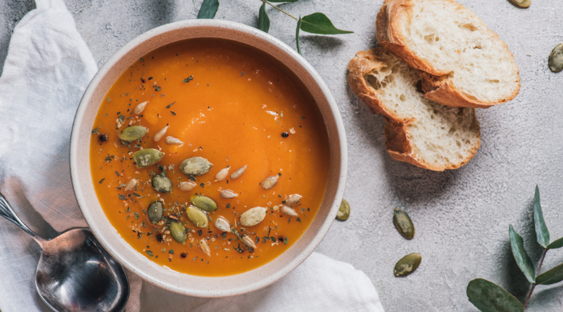Roast Pumpkin Soup with Anise Myrtle