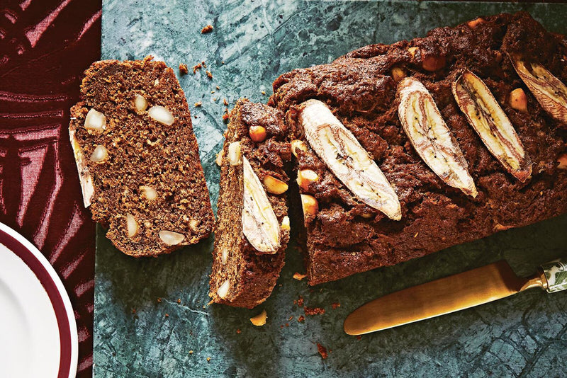 Wattleseed Banana Bread with pepperberry