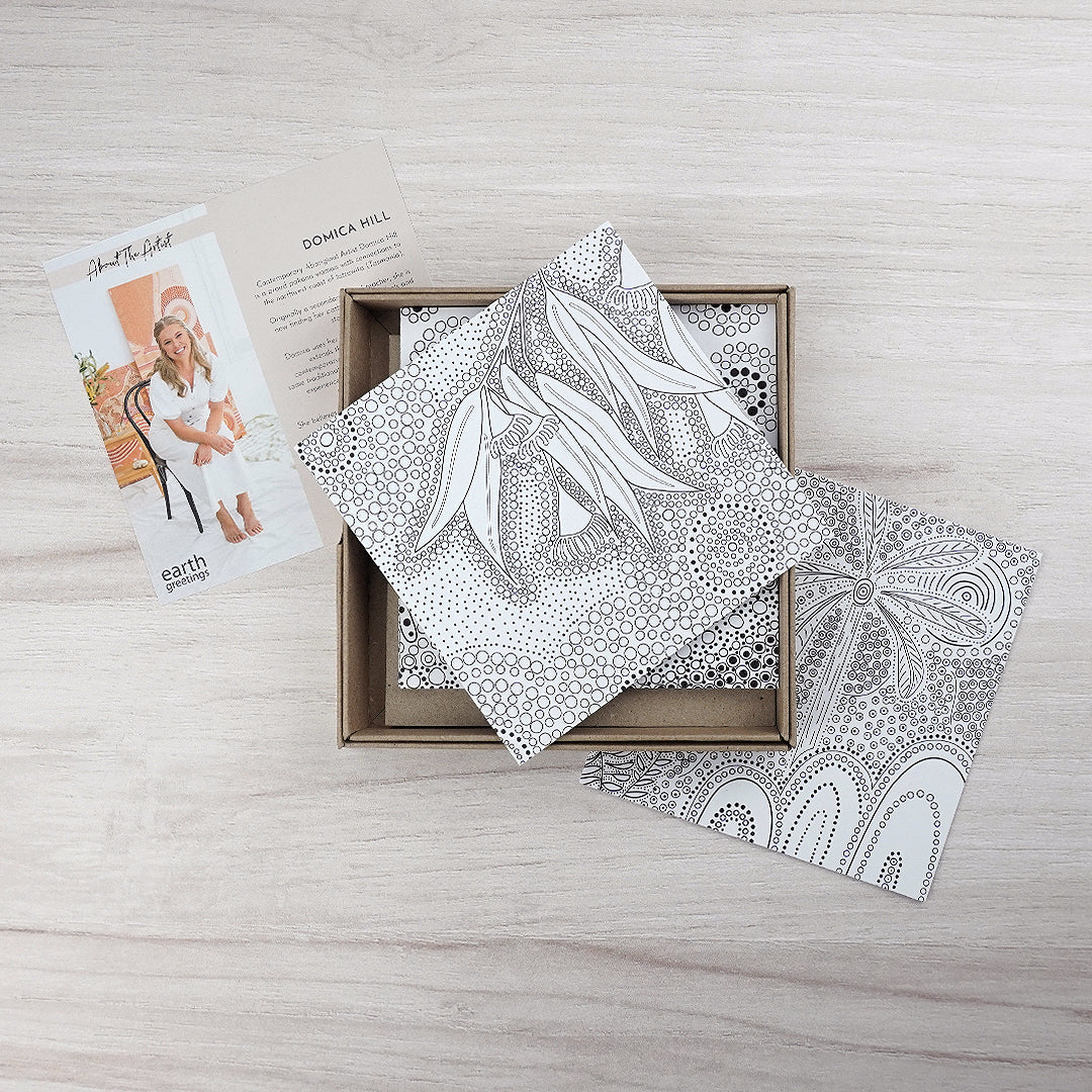 Colouring Cards Pack - First Nations Art