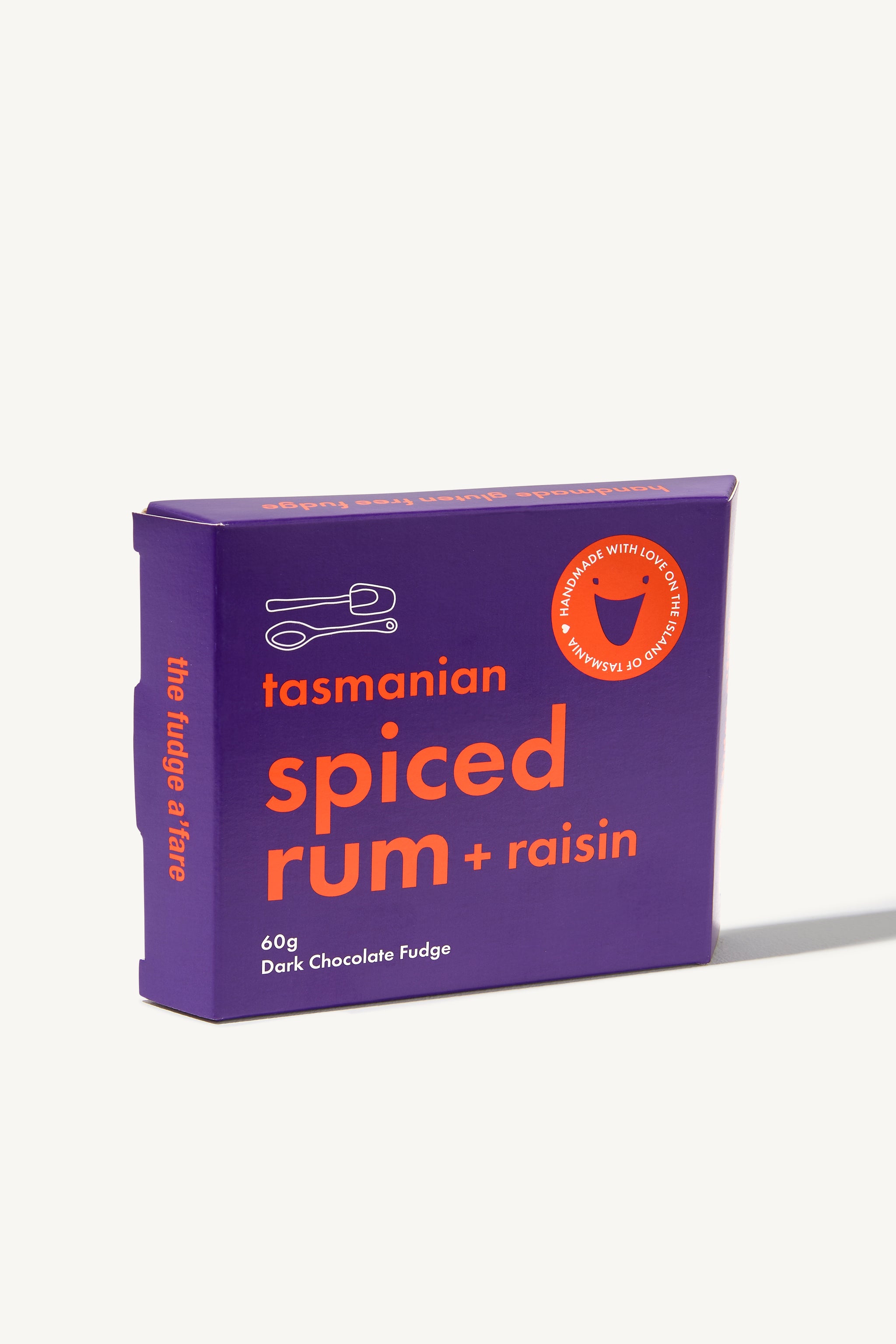 Tasmanian Spiced Rum + Raisin Fudge