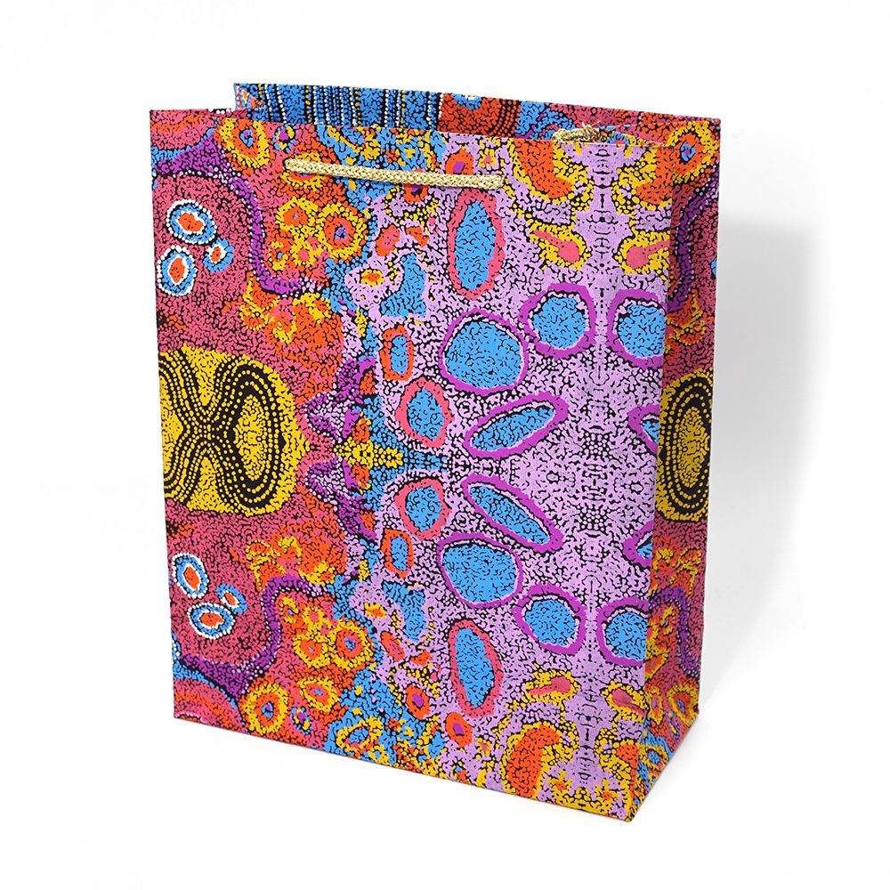 Aboriginal design Handmade Paper Giftbag MEDIUM