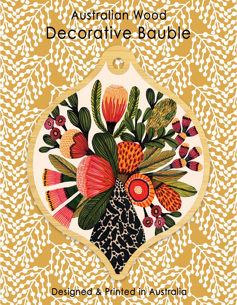 Single Bauble - Banksias In A Vase