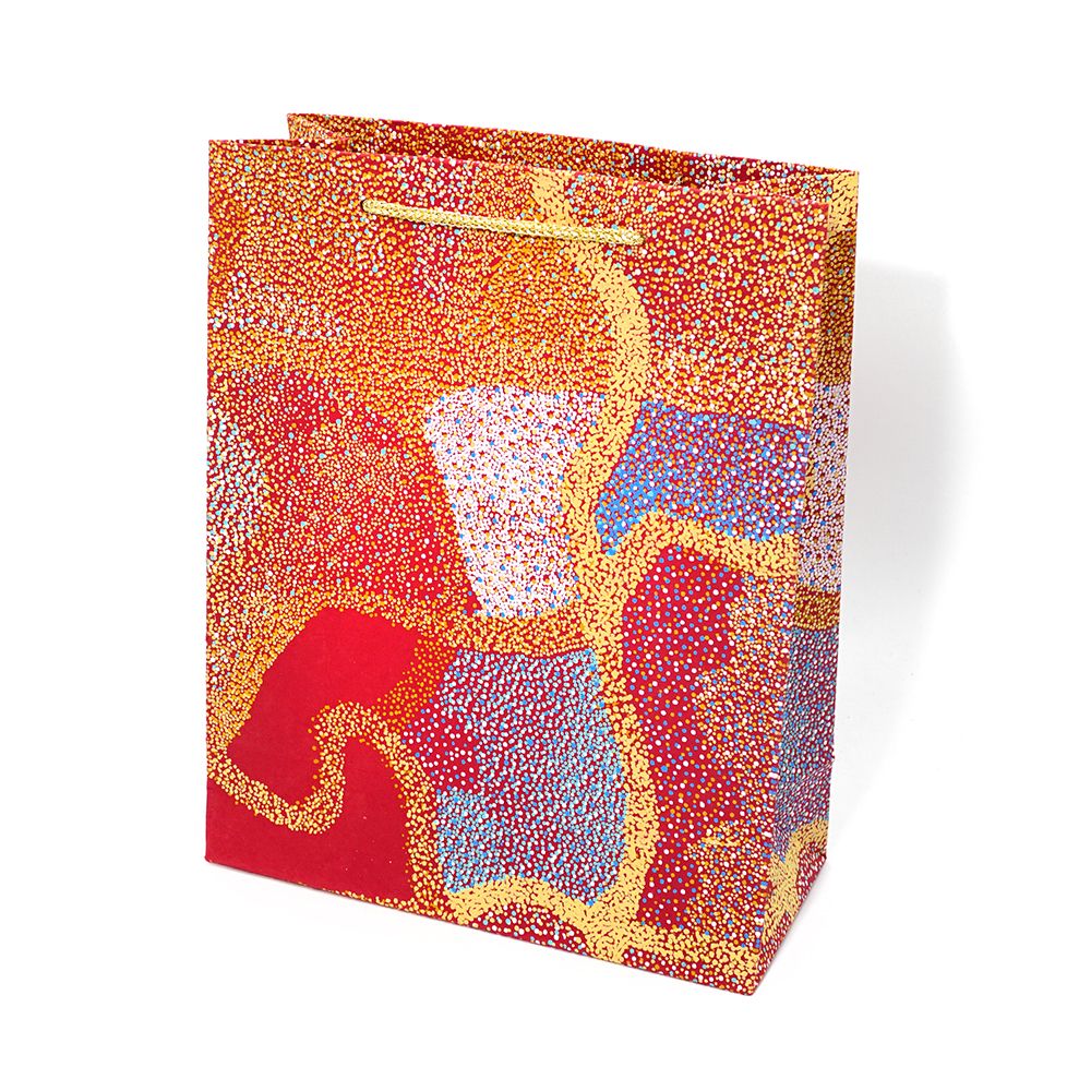 Aboriginal design Handmade Paper Giftbag MEDIUM