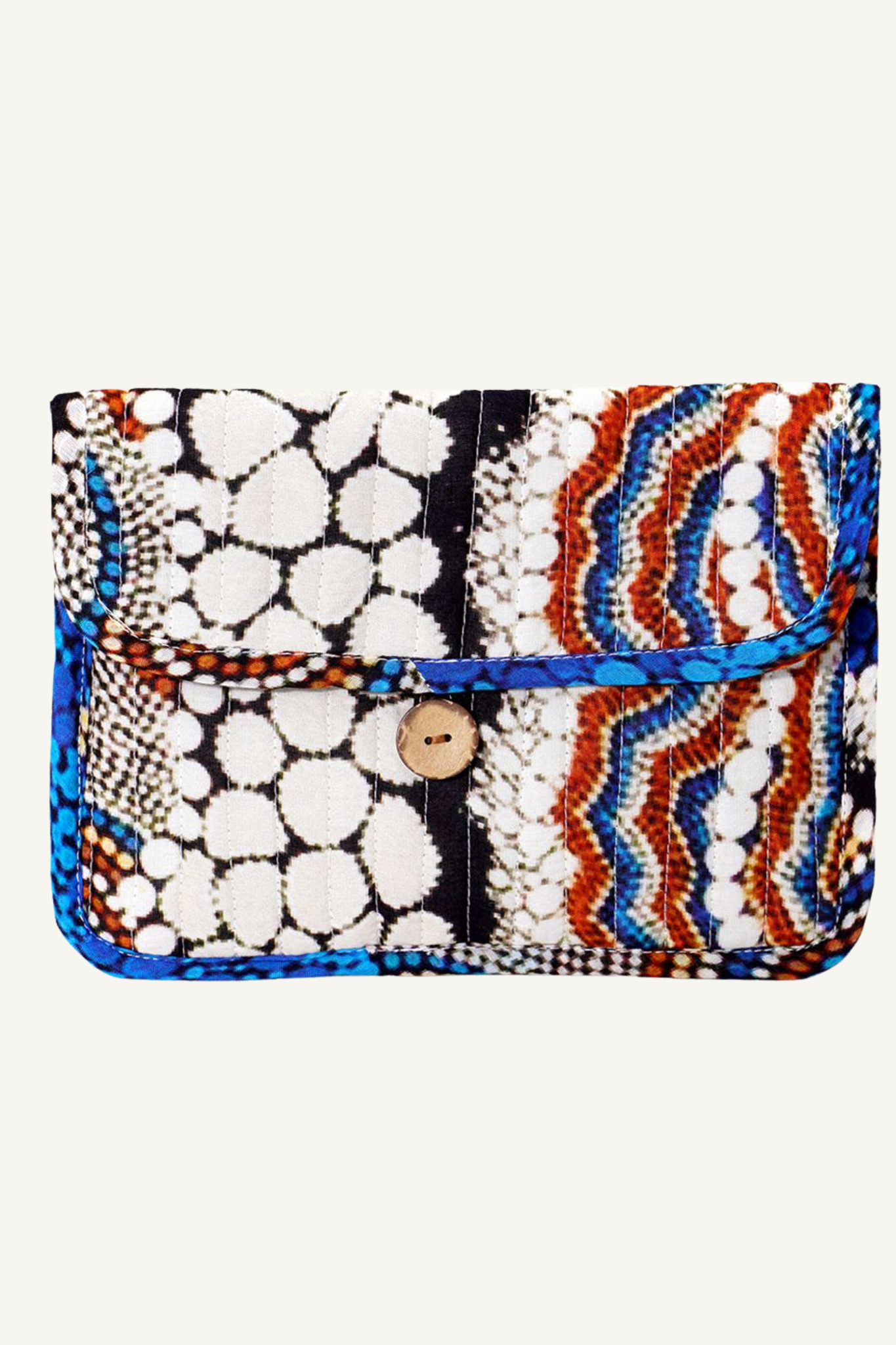 Quilted Buttoned Pouch - Bianca Gardiner-Dodd