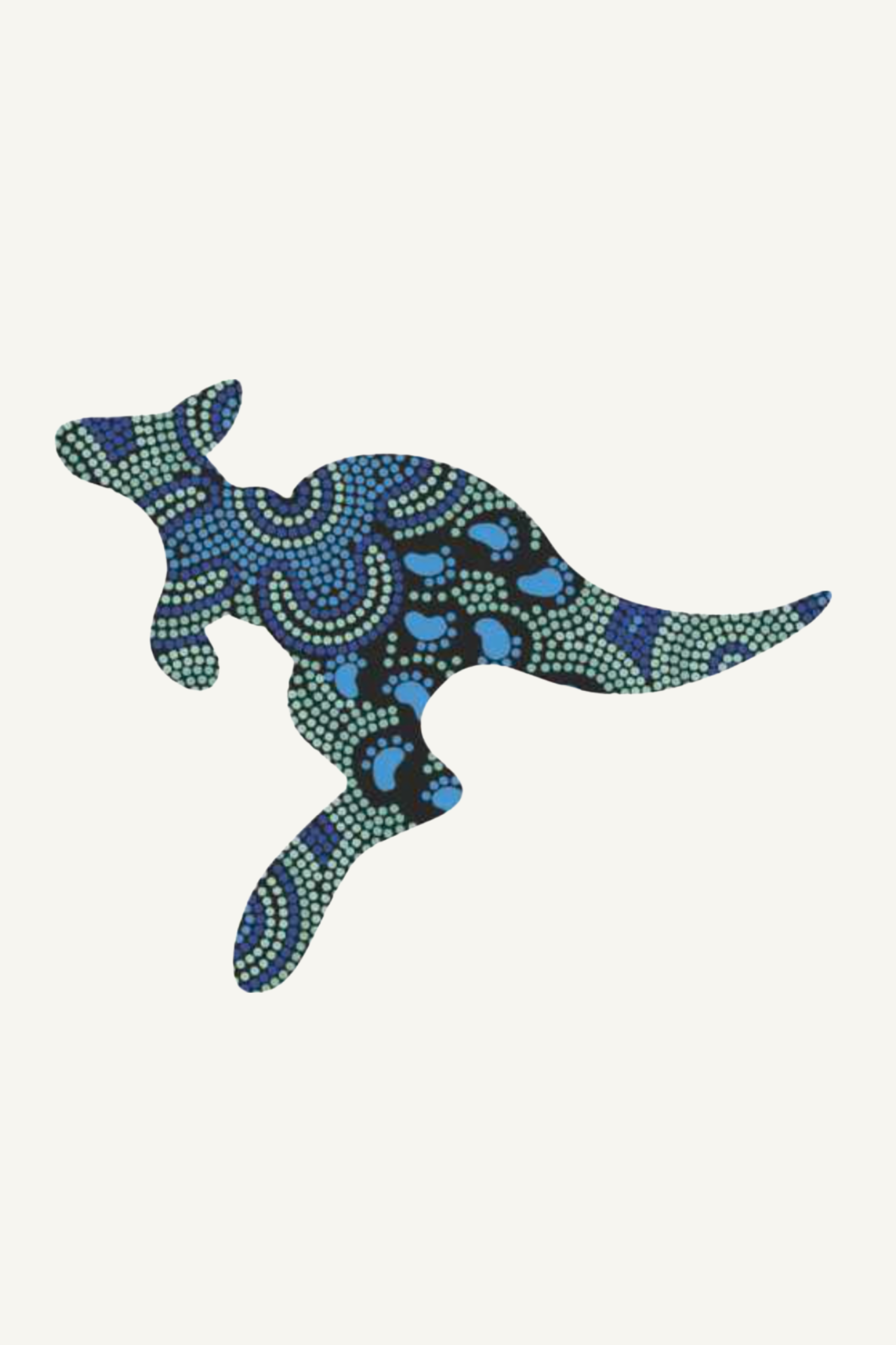 Kangaroo Shaped Flexi Magnet