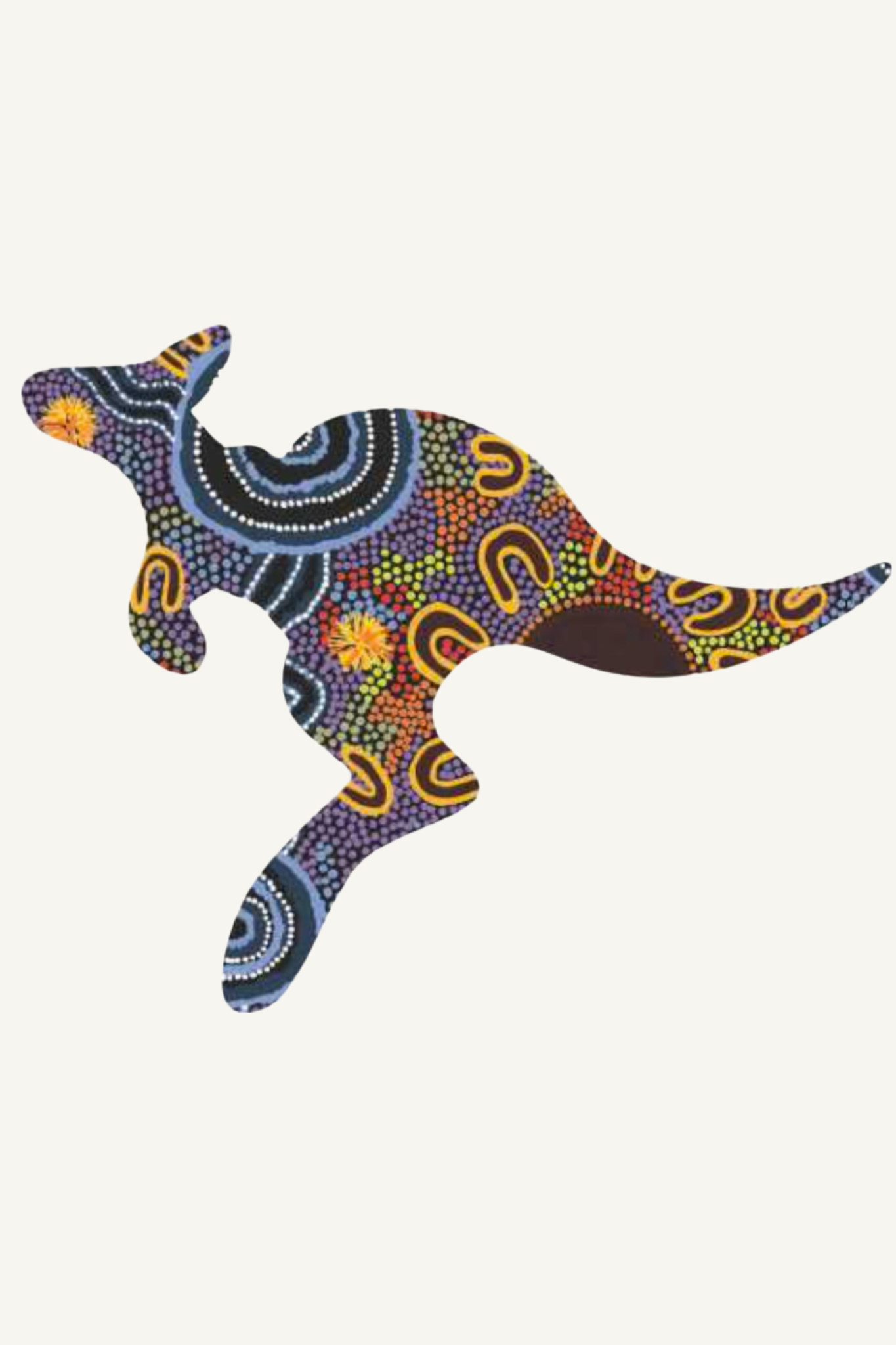 Kangaroo Shaped Flexi Magnet