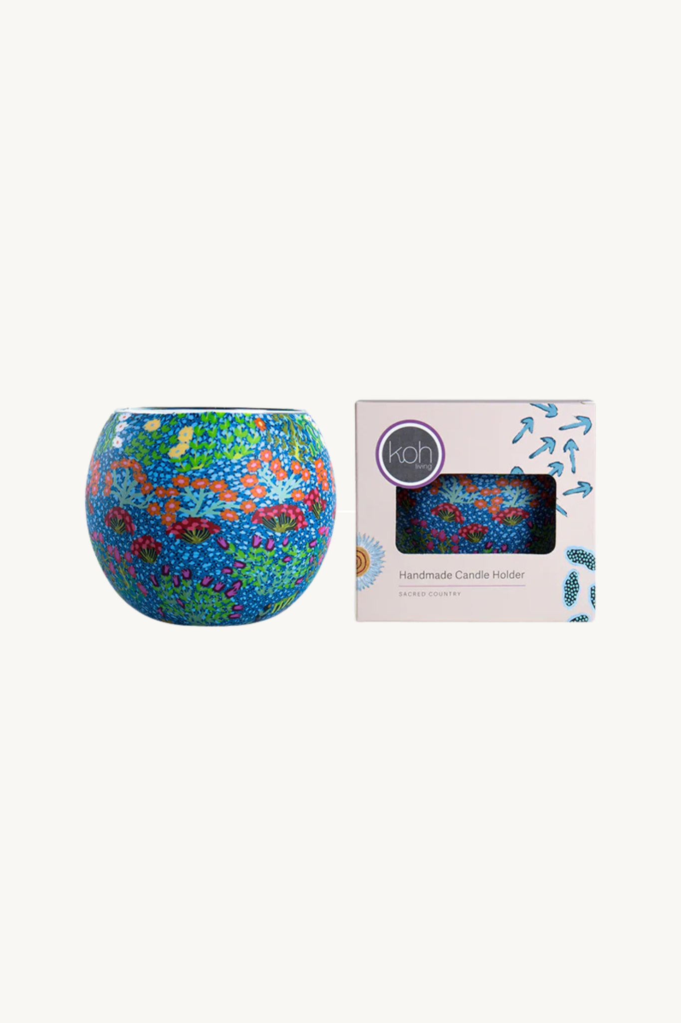 Aboriginal Tealight Candle Holder Epenarra