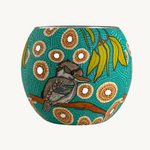 Aboriginal Kookaburra Tealight Candle Holder