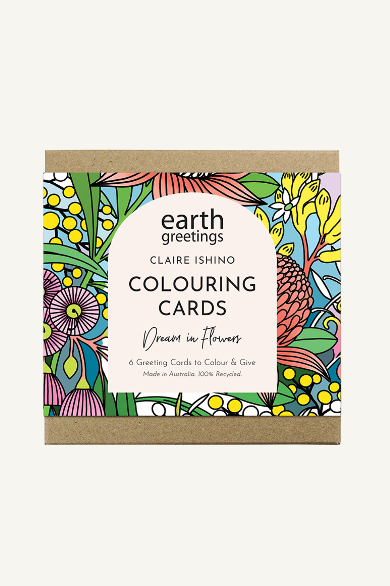 Colouring Cards - Dream In Flowers