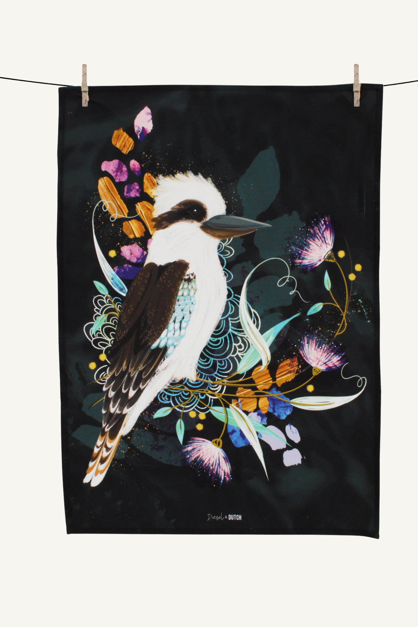 Kookaburra Tea Towel