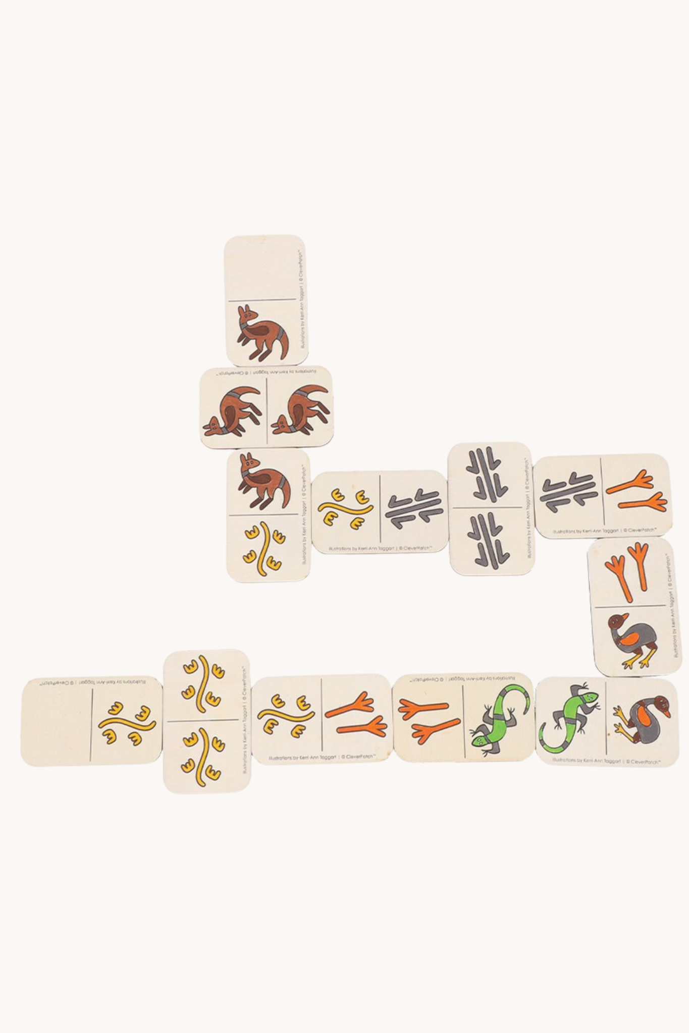 Indigenous Designed Wooden Dominoes Set