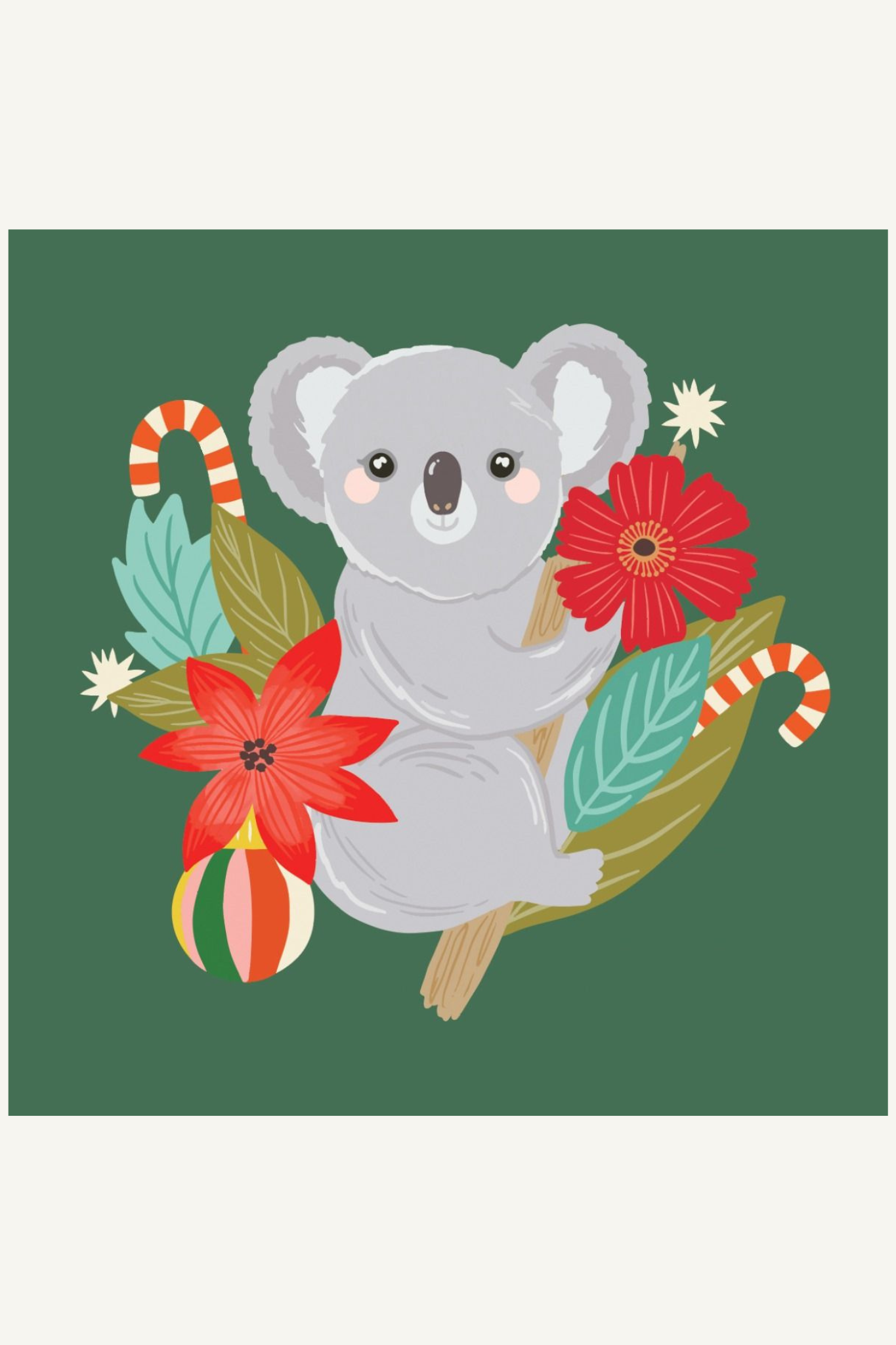 Small Git Card - Christmas Koala