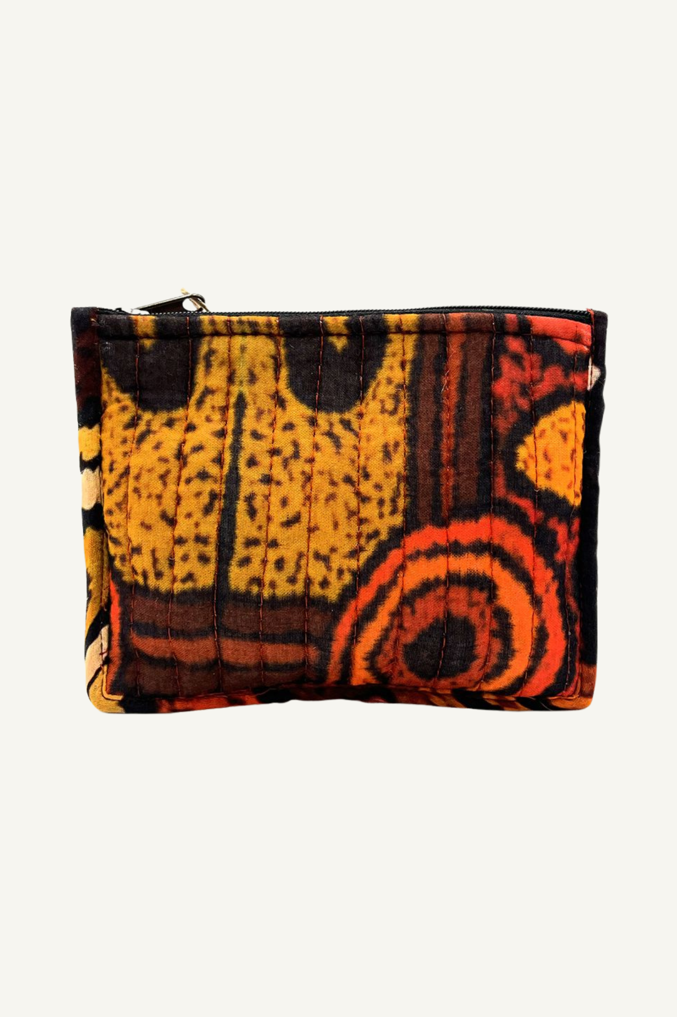 Quilted Zip Pouch Small - Damien and Yilpi Marks