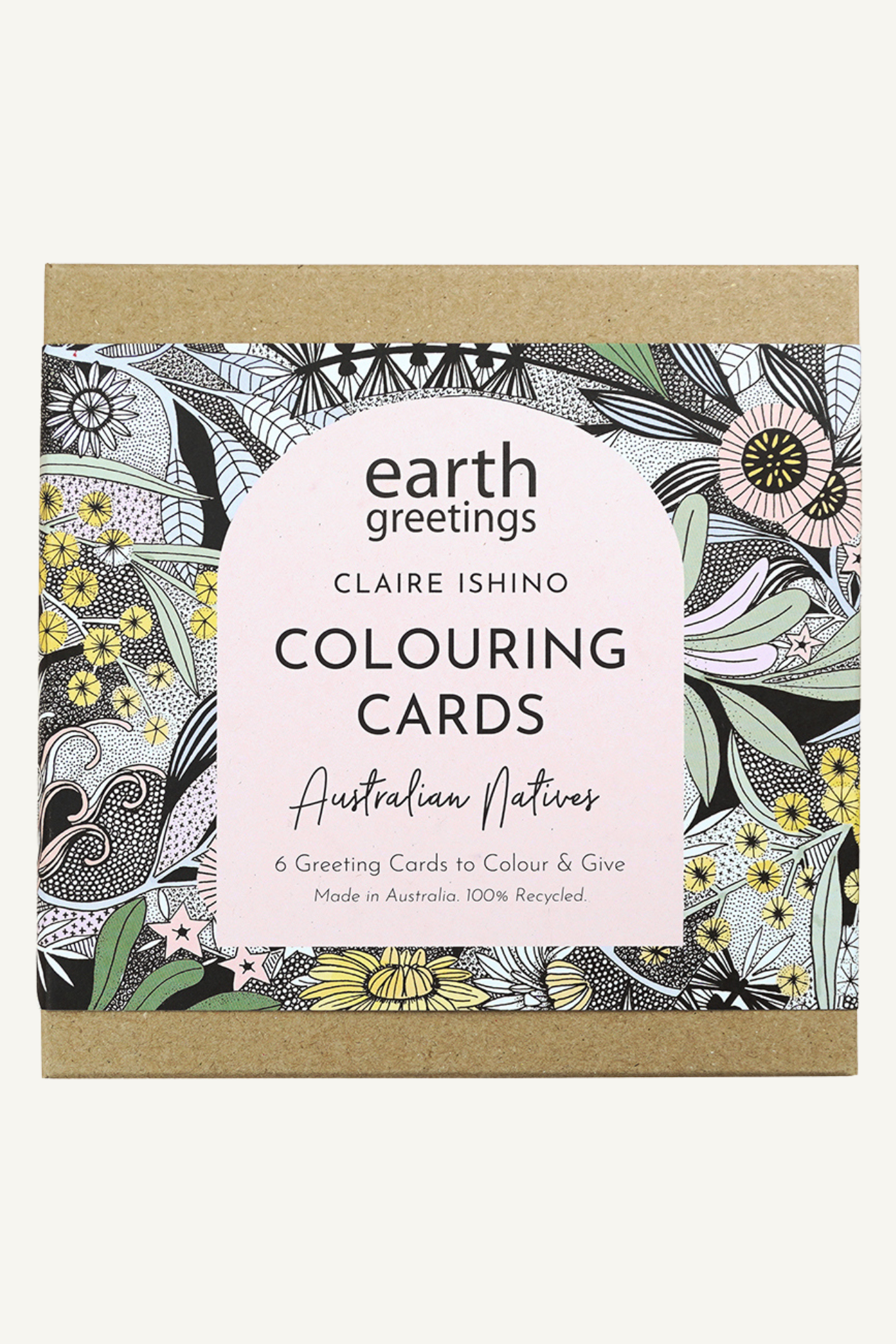 Colouring Cards Pack - Australian Natives