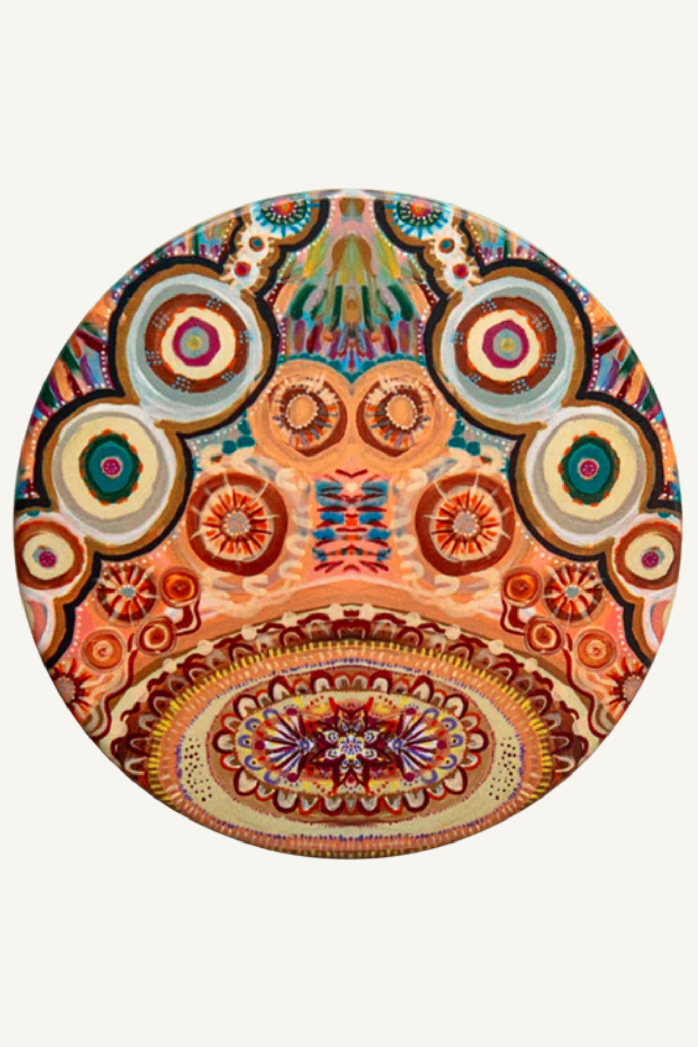 Aboriginal Her Journey Ceramic Coaster