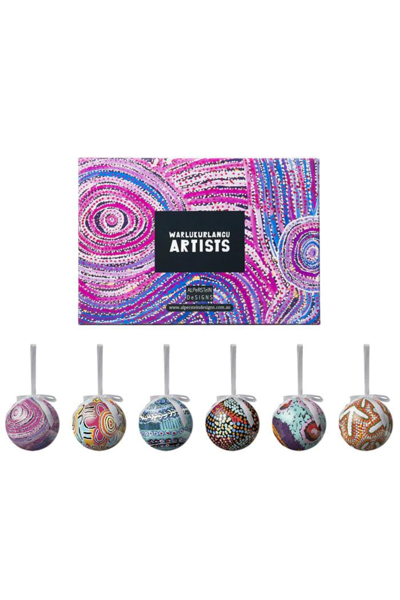 6 Pack Xmas Baubles - Warlukurlangu