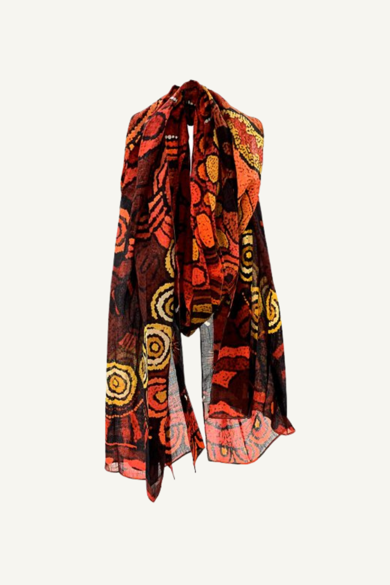 Damien and Yilpi Marks Organic Cotton Scarf 2