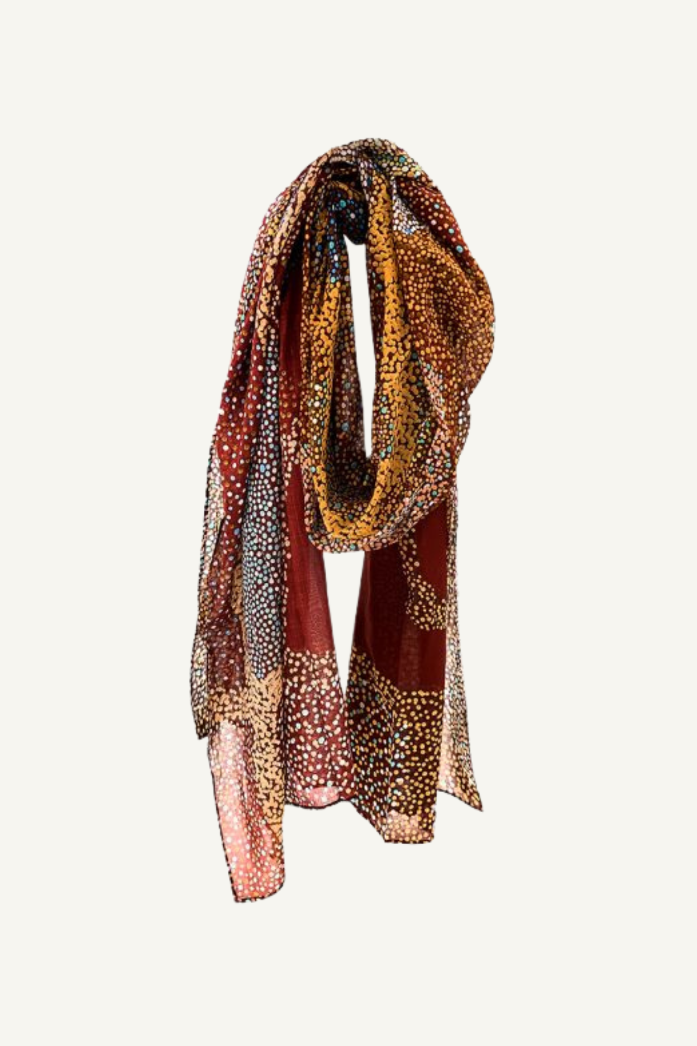 Lynette Nangala Brown Organic Cotton Scarf