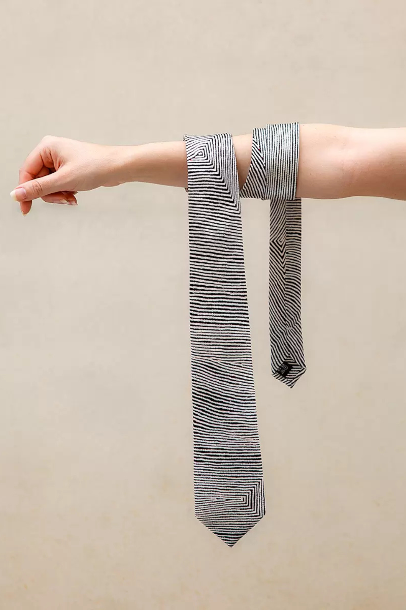 Untitled Tie by Warlimpirrgna Tjapaltjarri