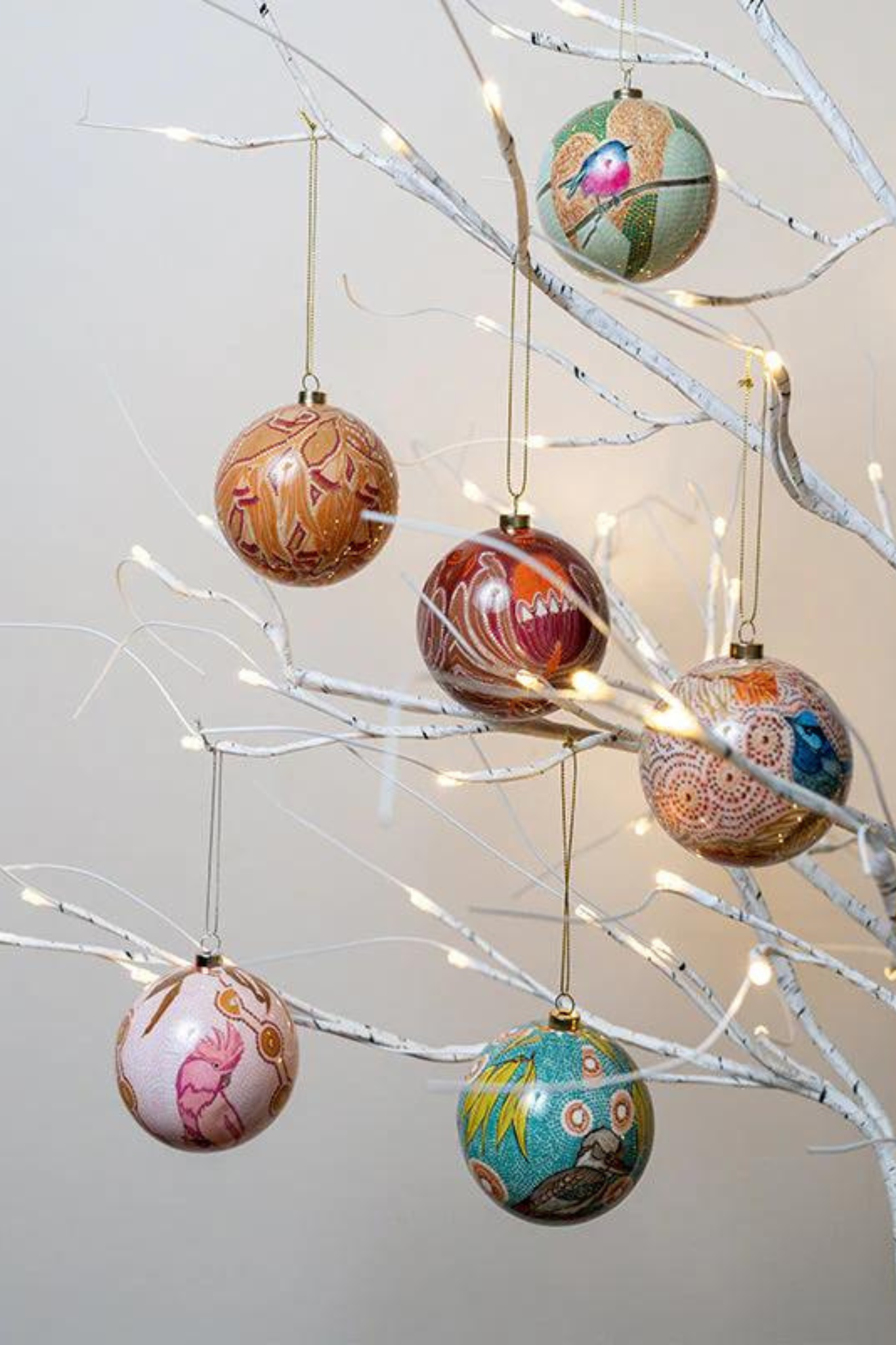 Aboriginal Dreamtime Symphony 6 Pack Baubles