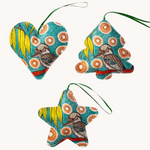 Aboriginal Kookaburra 3Pack Christmas Ornaments