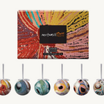 6 Pack Xmas Baubles - Martumili Artists