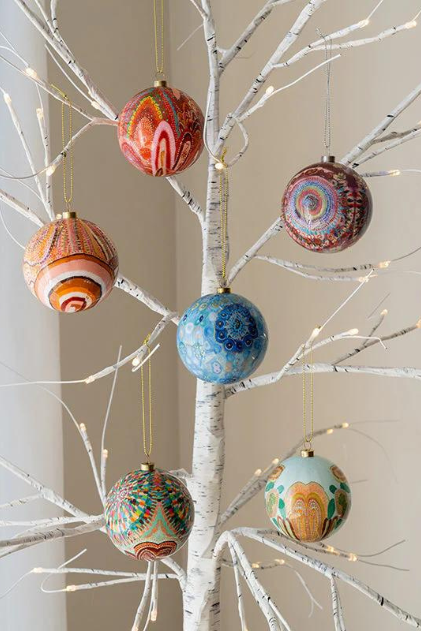 Aboriginal Beautiful Journey 6 Pack Baubles