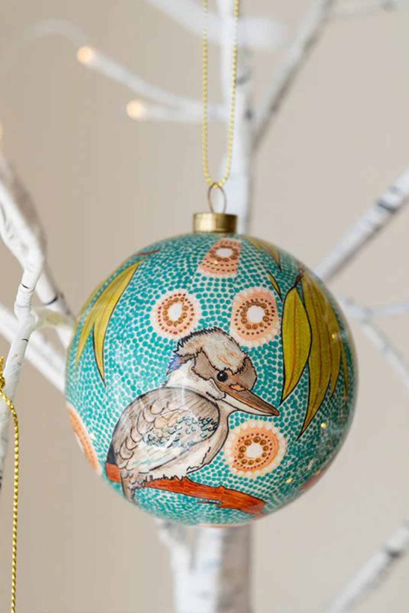Aboriginal Kookaburra Bauble