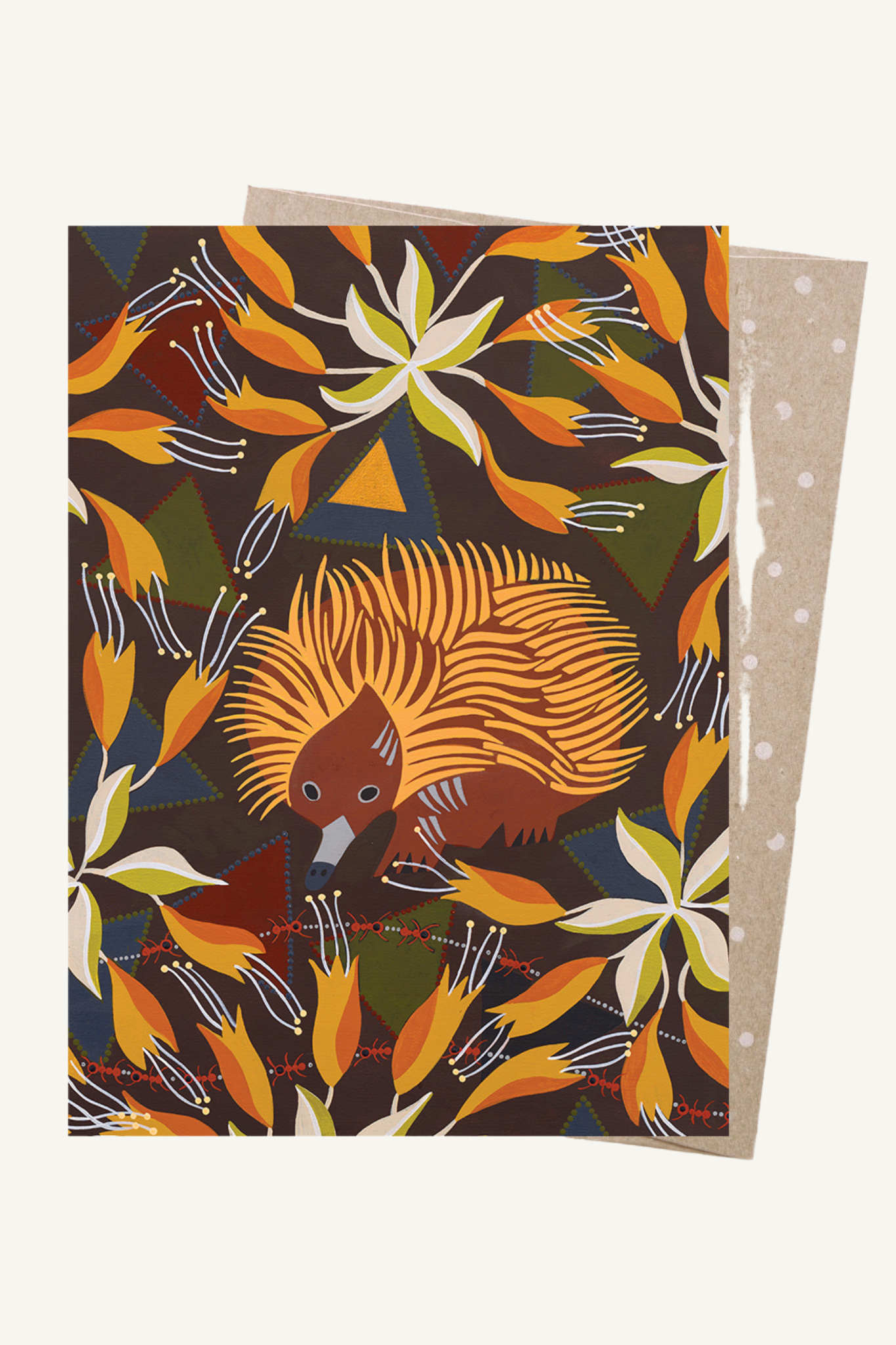 Greeting Card - Echidna at Dusk