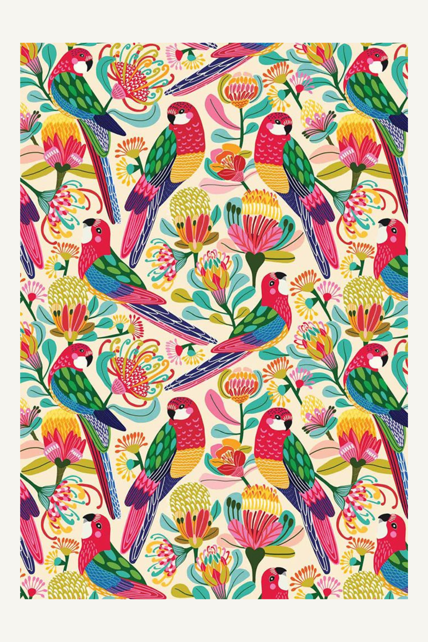 Greeting Card - Rosella Flock