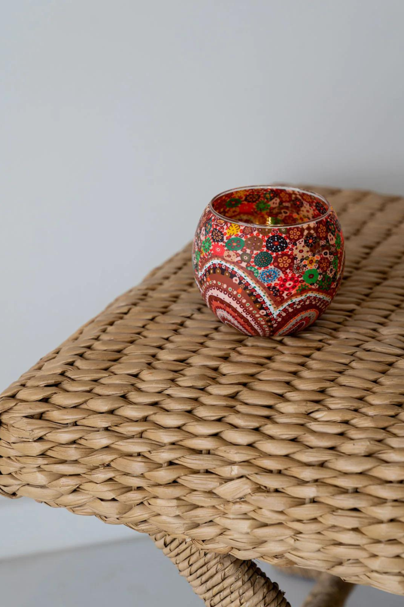 Aboriginal Tealight Candle Holder Together Again