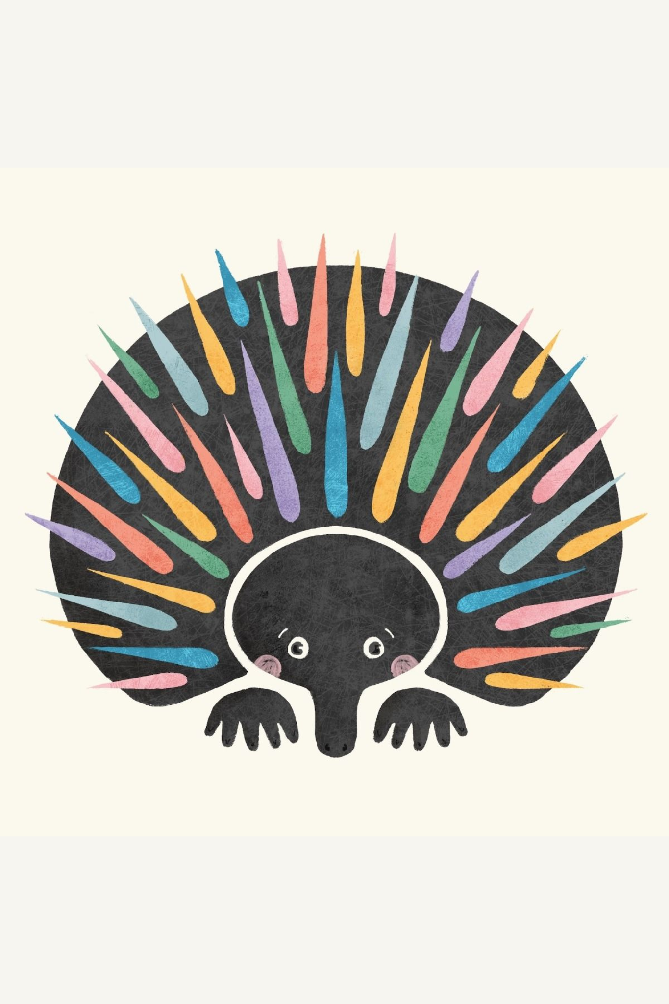 Greeting Card - RainBow Echidna