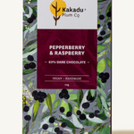Pepperberry + Raspberry Chocolate - dark - Kakadu-Plum-Co