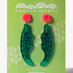 ‘Linygurra’ Crocodile earrings