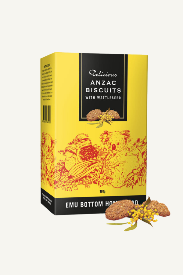 Emu Bottom Anzac Biscuits with Wattleseed