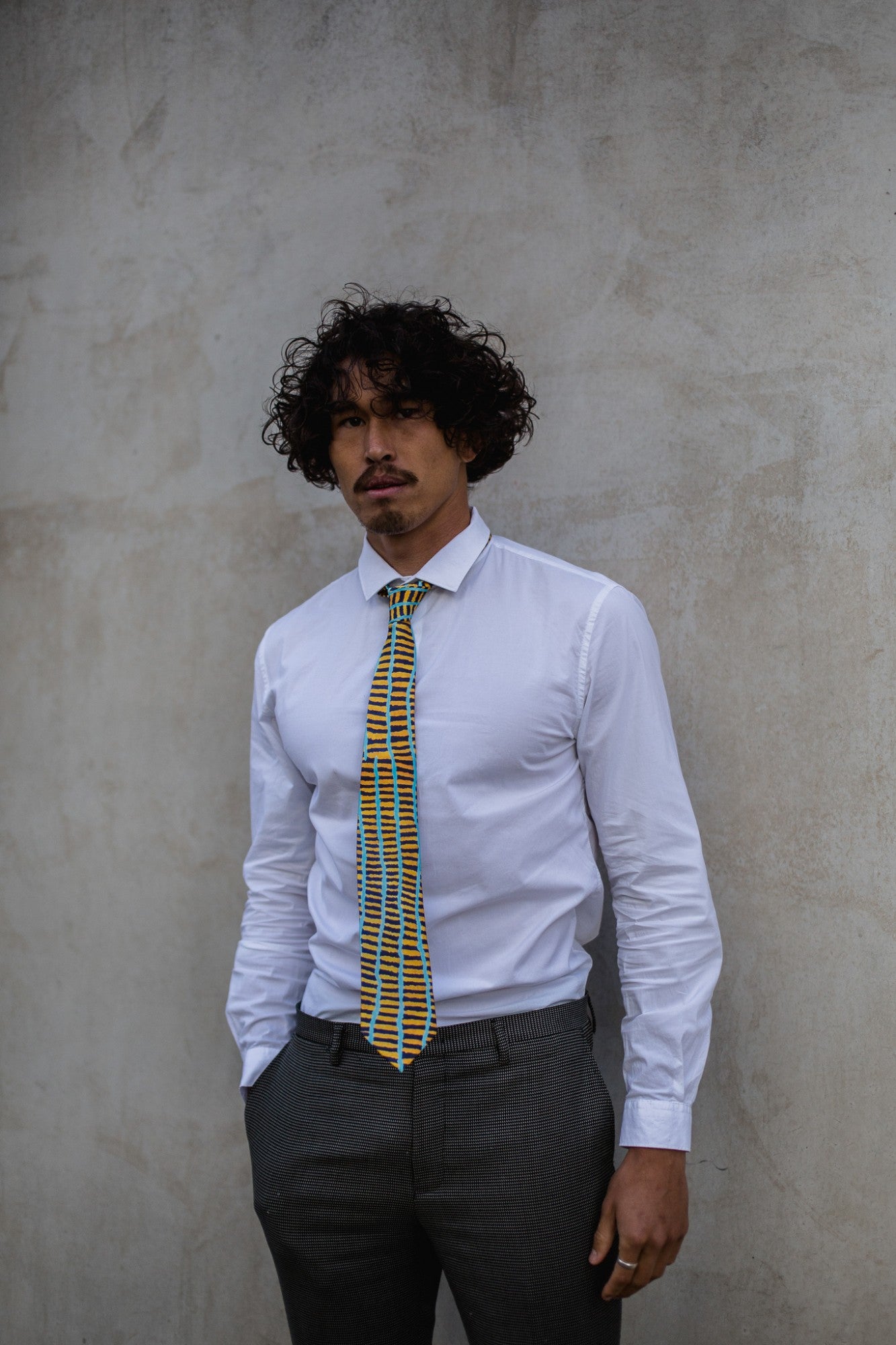 Kulyakartu Ngurra tie by Wokka Taylor