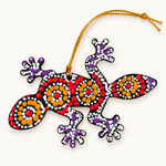Wooden GECKO Ornament Hand-Painted by Warlukurlangu Artists (Copy) (Copy)
