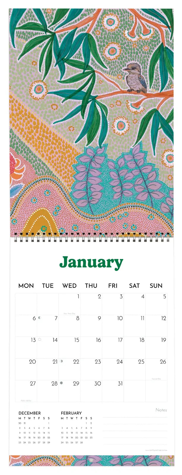 2027 Artist Calendar Earth Greetings