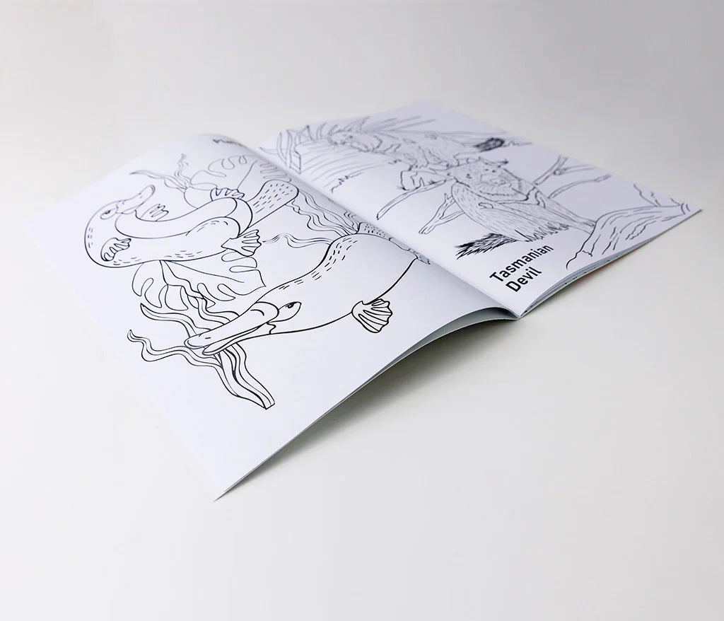 Australian Animals Colouring Book