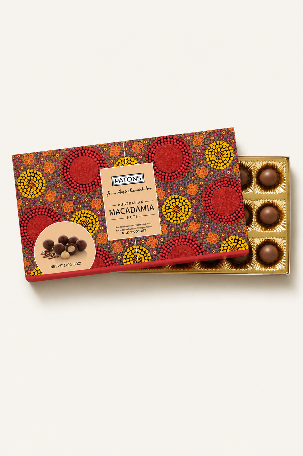 Milk Chocolate Macadamia Tjupurrula Art gift box