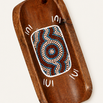 Aboriginal Painted Coolamon (dot art)