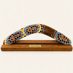 Boxed Dot Boomerang with Stand 14"
