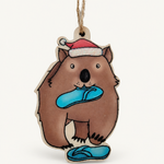 Renee Treml Wombat Hanging Decoration (blue)