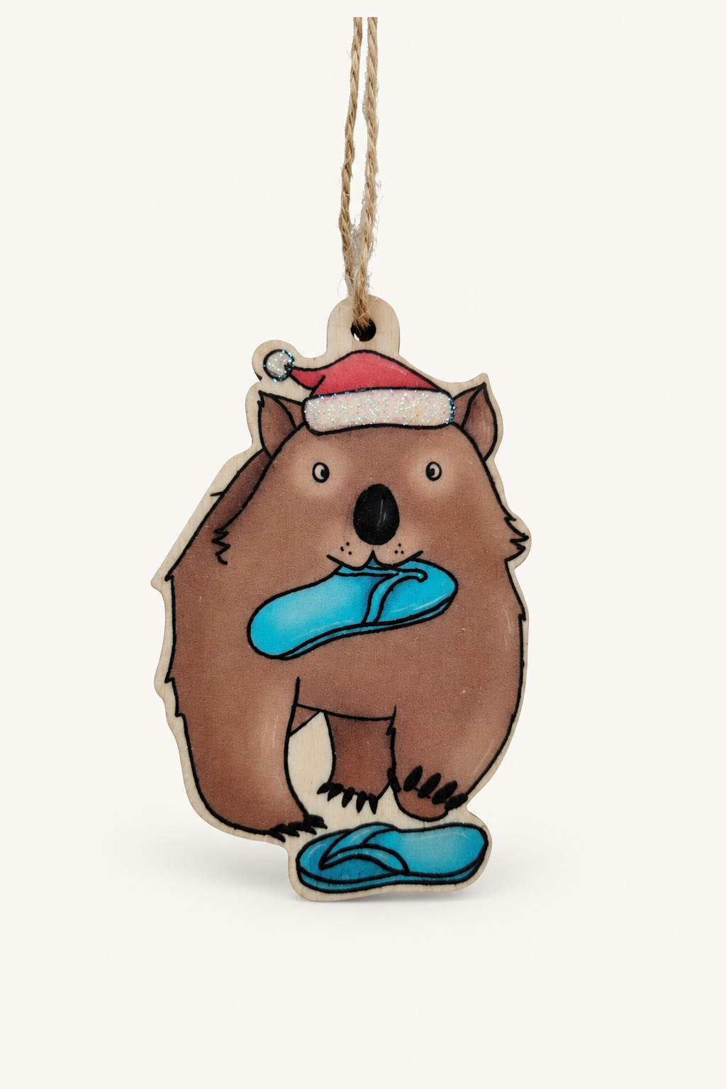 Renee Treml Wombat Hanging Decoration (blue)