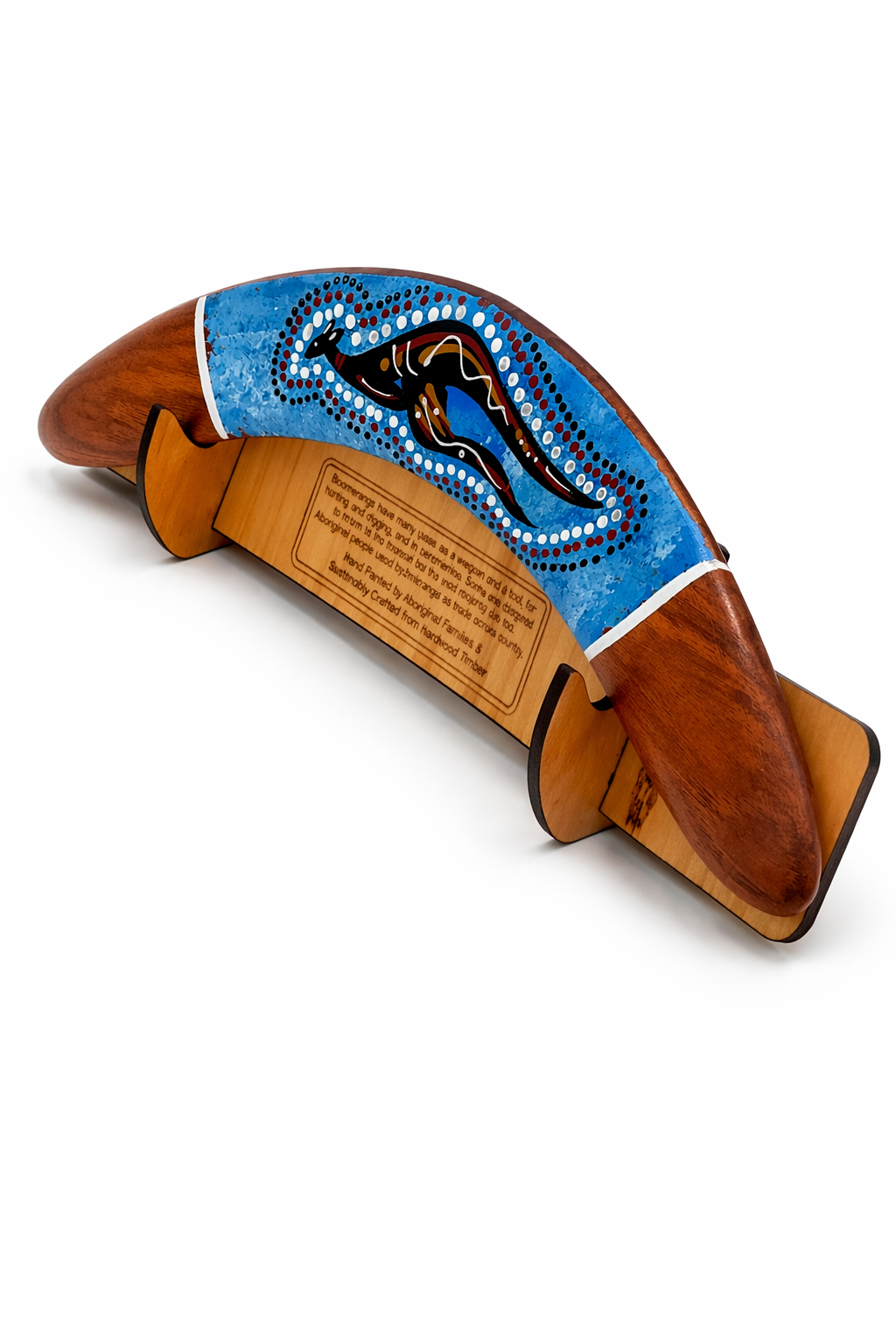 Murra Wolka Art Boomerang with stand