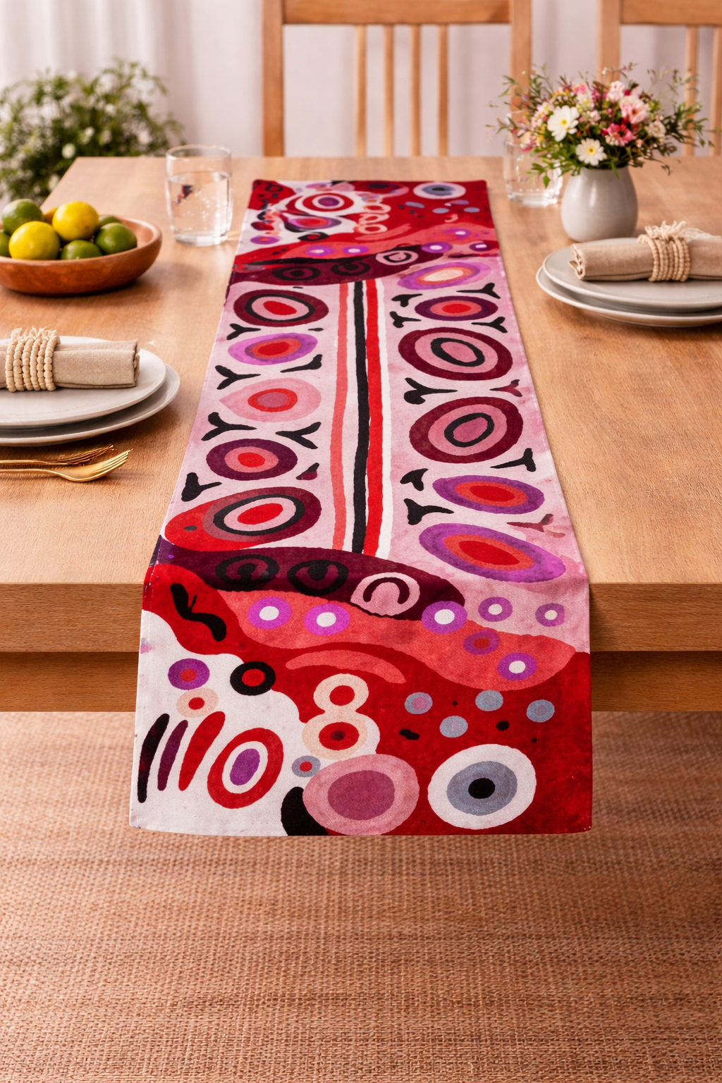 Table Runner - Andrea Mimpitja Adamson (pink) #2