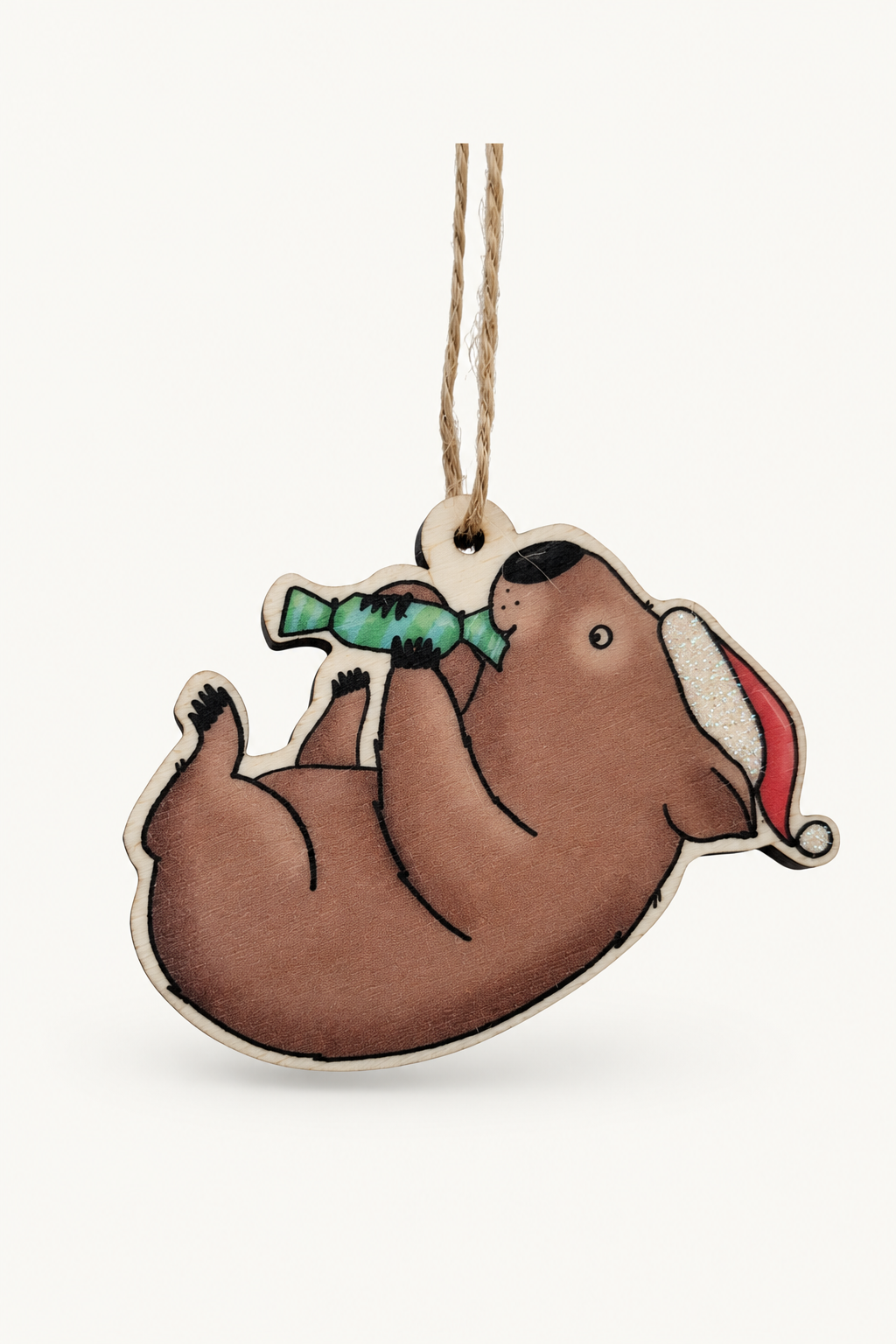 Renee Treml Wombat Hanging Decoration (green bonbon)