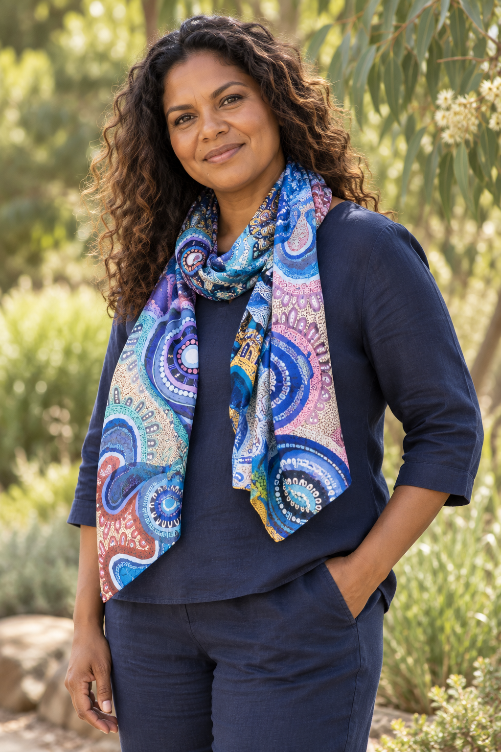Lee Anne Hall Silk Scarf
