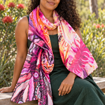 Chernee Sutton Waratah Flower Silk Scarf